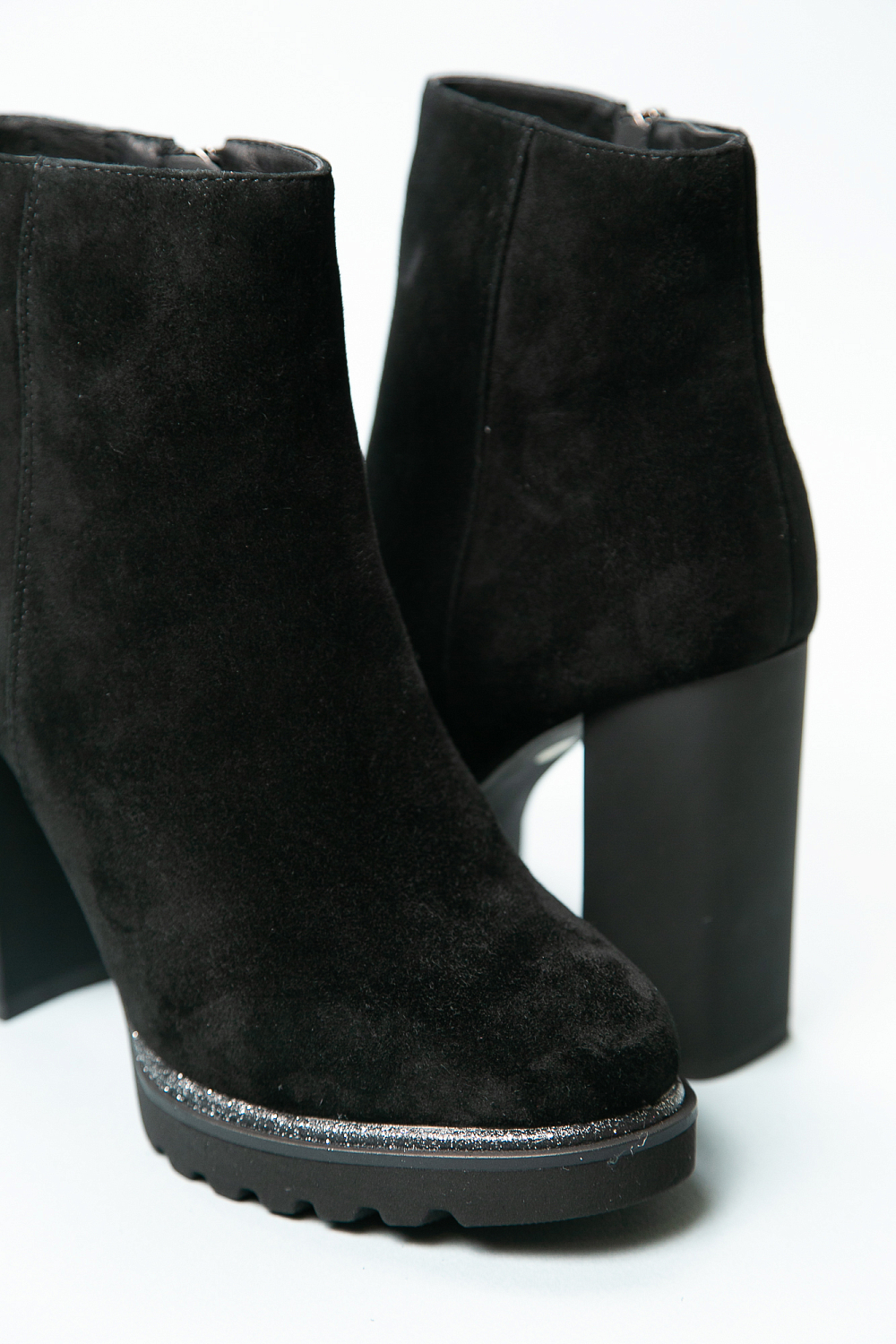 ботинки зимние женские на каблуке